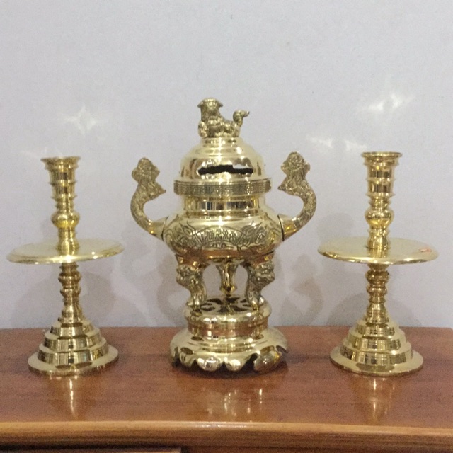 Bộ lư đồng ( cao 35cm)