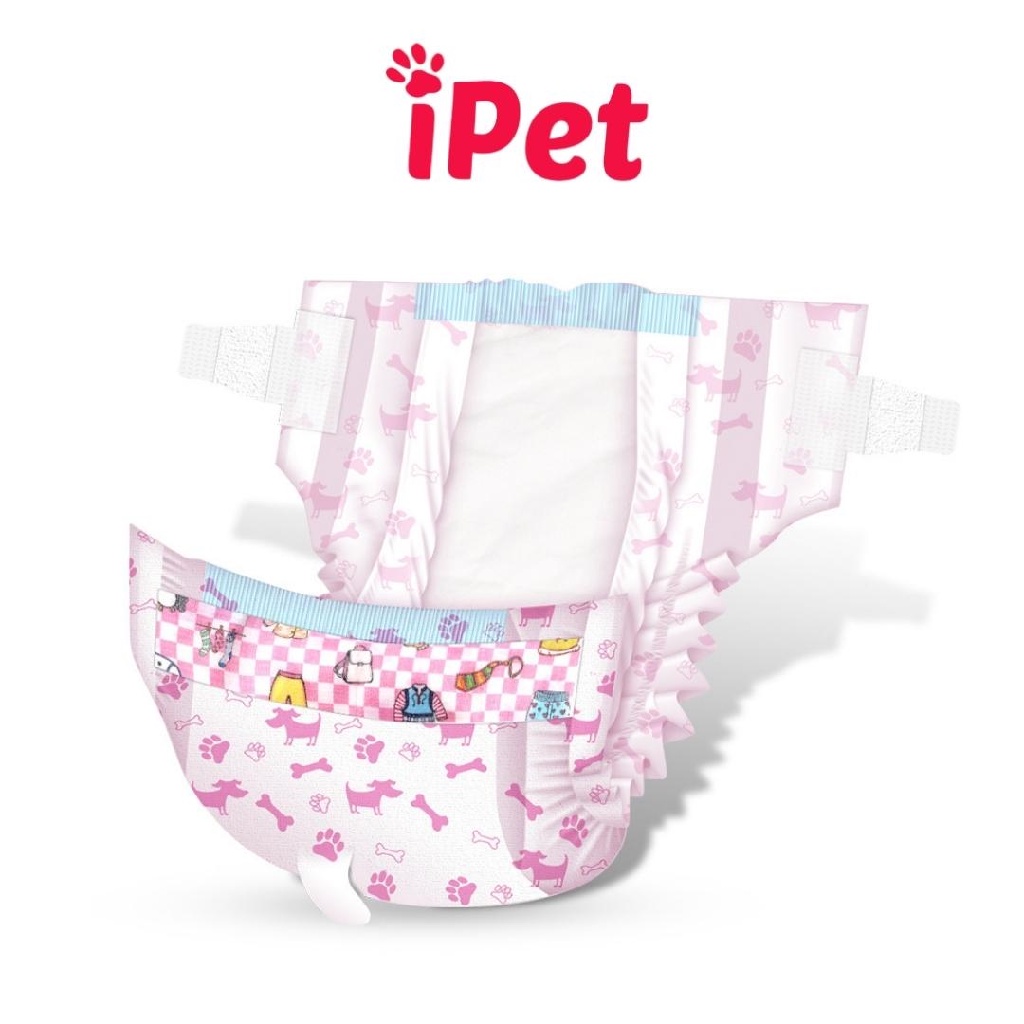 Lẻ Bỉm Cho Chó Mèo Cái Và Đực - Tã Quần Dono Disposale Diapers - Tả Lót Siêu Thấm Hút - iPet Shop