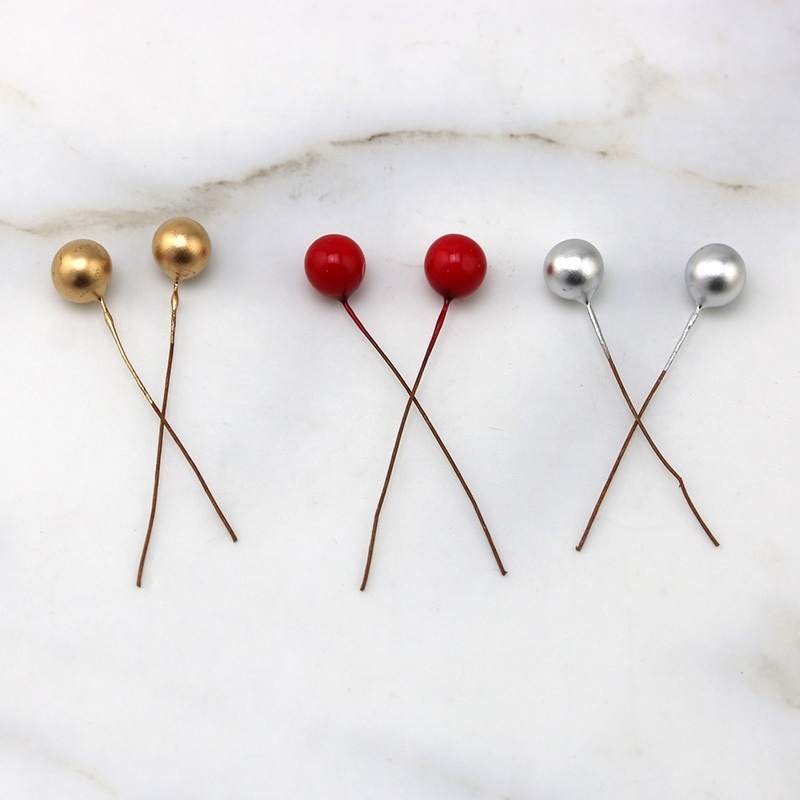 Set 100 Quả Cherry Giả Mini Nhiều Màu Sắc Dùng Trang Trí Tiệc Cưới DIY
