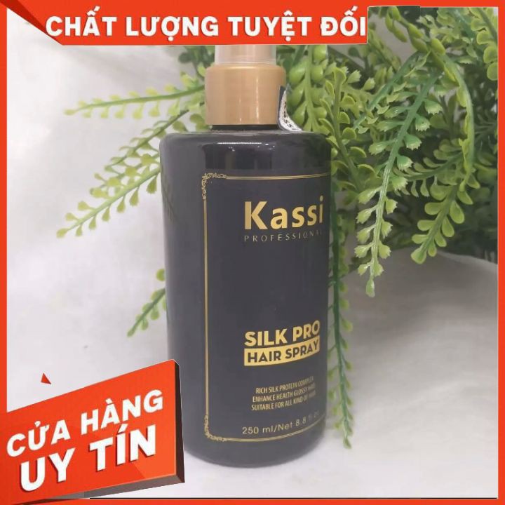 [TẬN GỐC] xịt duongx tóc ,sữa duongx tóc Kassi Silk Pro 250ml cấp ẩm , nuôi dưỡng tóc khỏe , cải thiện tóc phục hồi hư t
