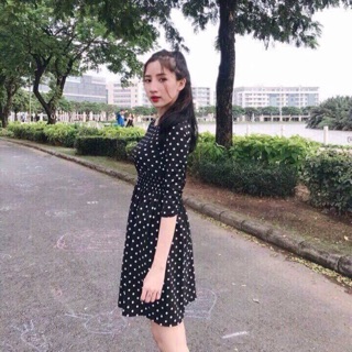🔔🔔🔔đầm chấm bi nhúng eo mới về!!!