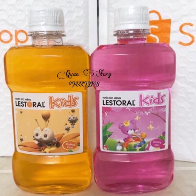 Nước súc miệng Lestoral Kids 250ml(giúp làm sạch vi khuẩn răng miệng )