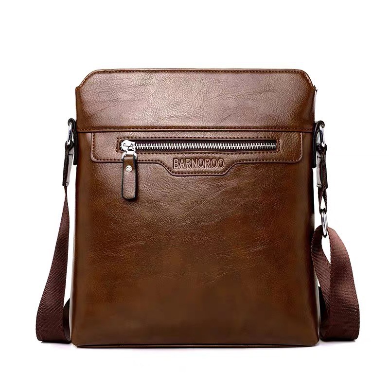 Túi đeo chéo nam thời trang BARNOROO tặng ví dài bảo hành da 12 tháng | BigBuy360 - bigbuy360.vn