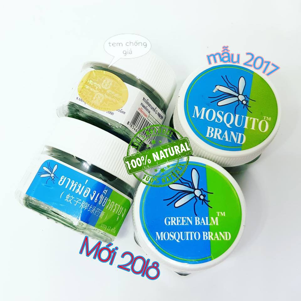 Dầu Cù Là Côn Trùng Cắn Mosquito Green Balm Nội địa Thái