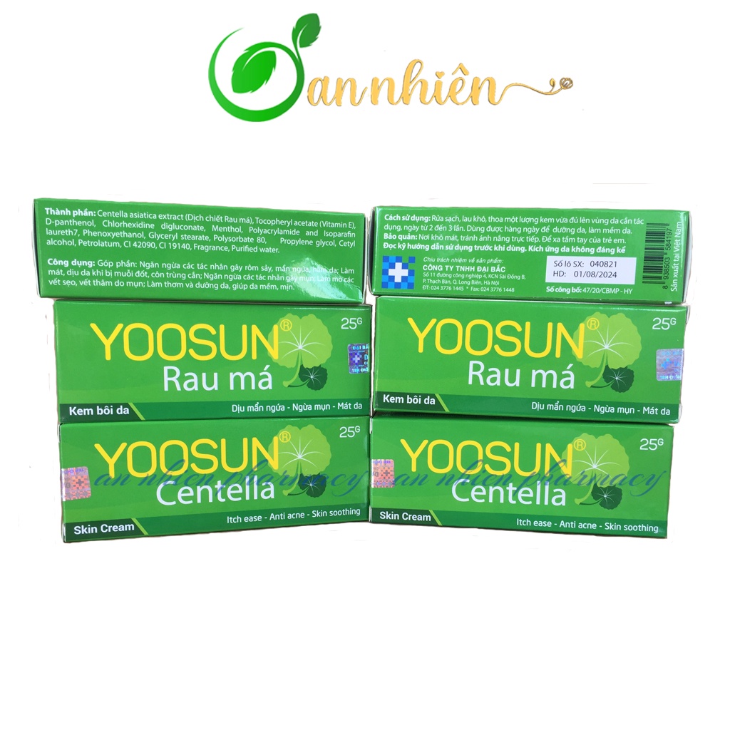 Kem bôi da Yoosun Rau Má giúp dịu mẩn ngứa, ngừa mụn, mát da, tránh sẹo