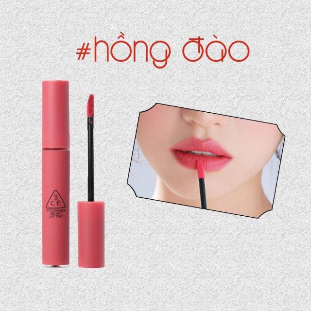 Son 3CE VELVET LIP TINT ( cam kết hàng chính hãng)