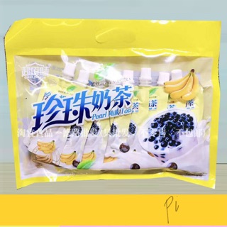 Trà sữa trân châu dạng túi uống liền