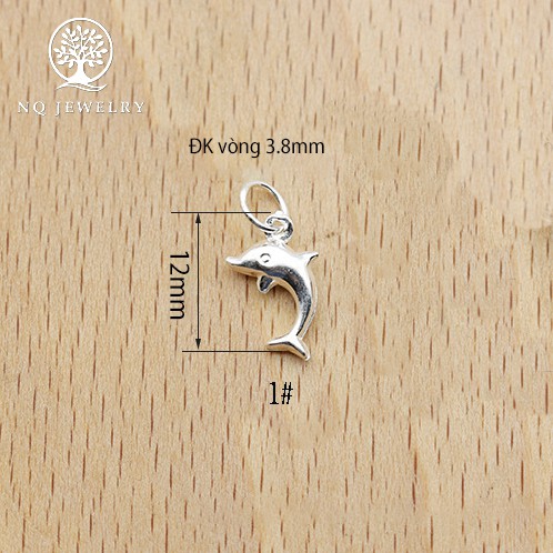 Mặt dây chuyền bạc hình cá heo- NQ Jewelry