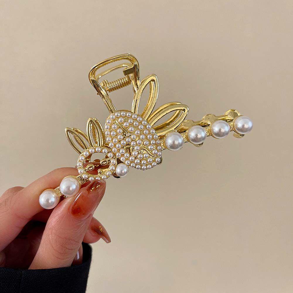 Danilo Kẹp Tóc Kim Loại Hình Thỏ Đơn Giản Sáng Tạo Cho Nữ