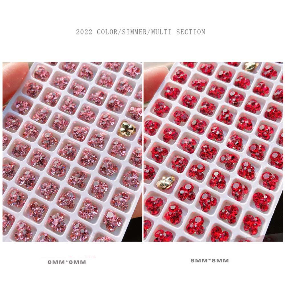 Phụ Kiện Trang Trí Móng Tay Hình Bản Đồ Đại Dương|Móng Tay Giả Màu Đỏ Lấp Lánh Tinh Tế|Phụ Kiện Trang Trí Móng Tay Mừng Năm Mới 2022 Bằng Hợp Kim DIY