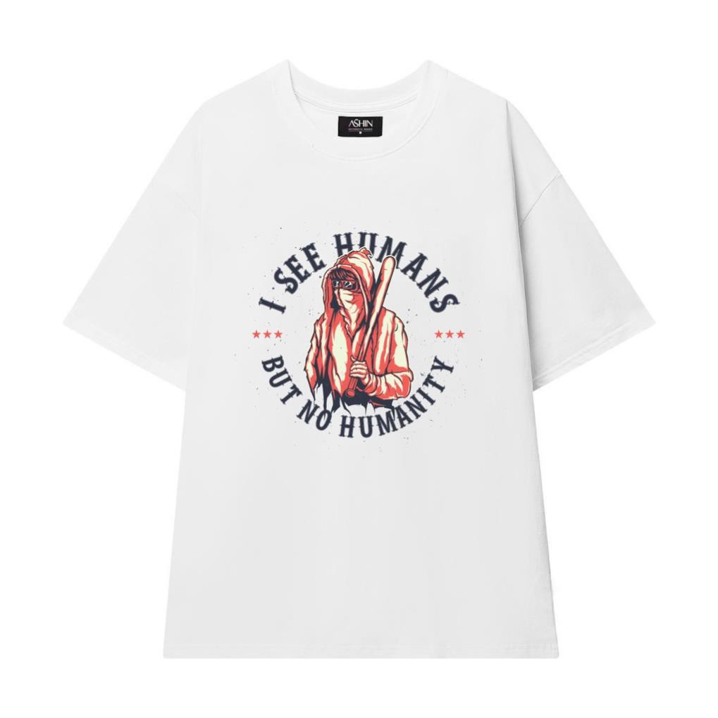 AM49 - Áo thun in hình HUMAN local brand 5S Studio Studio áo phông cotton