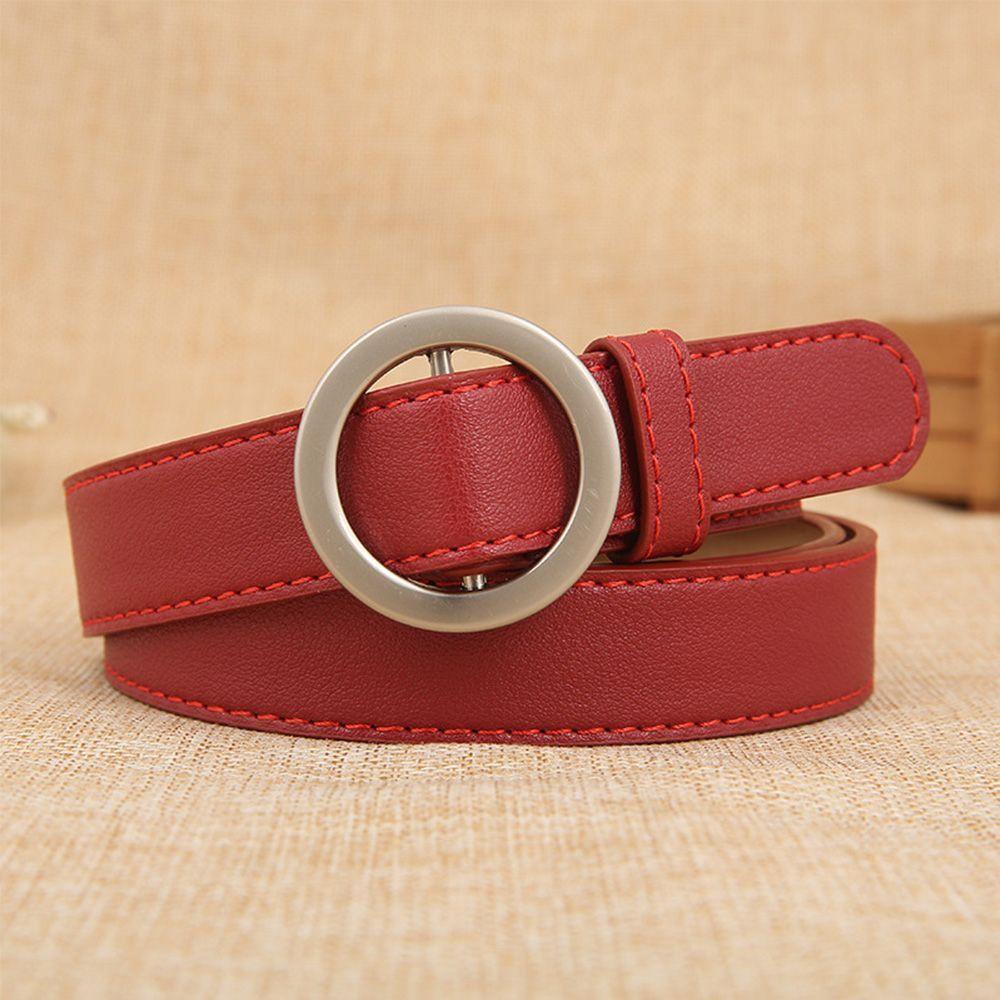 Thắt Lưng Da PU Không Đục Lỗ Thiết Kế Đáng Yêu Thời Trang Cho Nữ