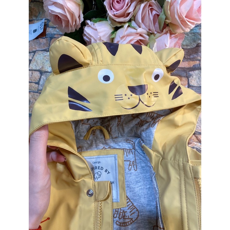 Áo khoác raincoat George Hổ Vàng