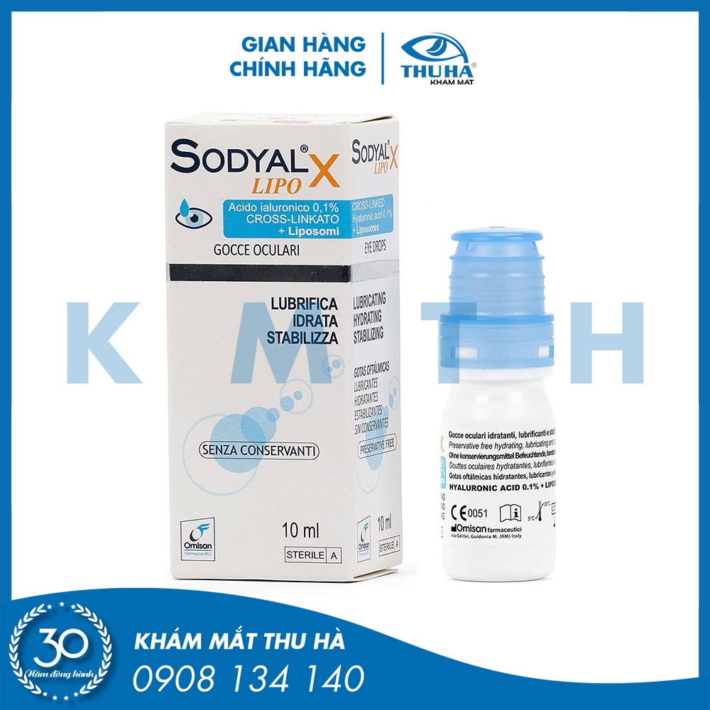 Nhỏ mắt Sodyal X LIPO - Không chất bảo quản - Italy - [Chính hãng]