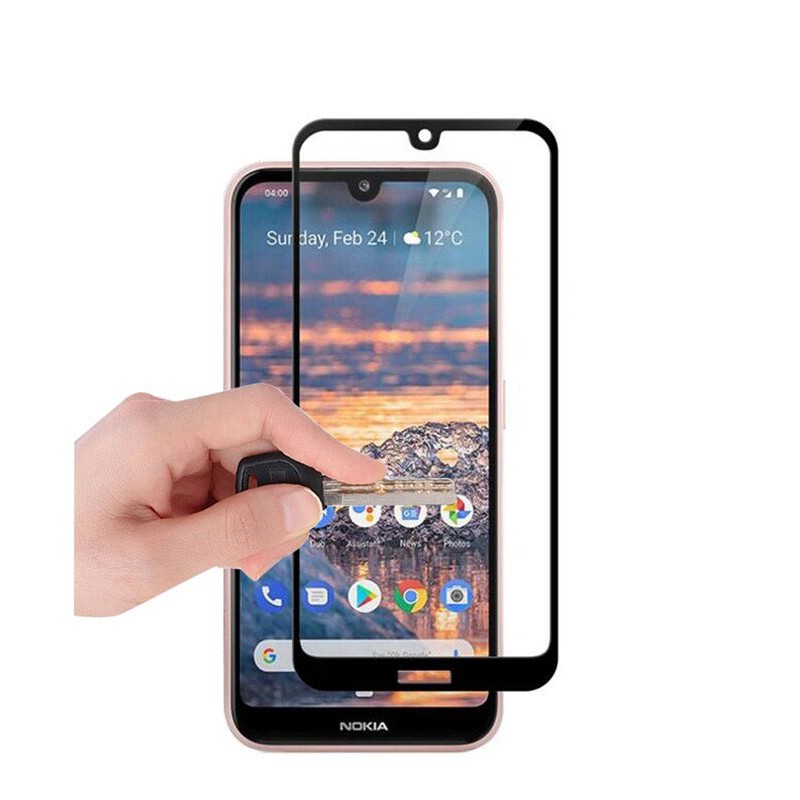 Kính cường lực Nokia 2.2 full keo full màn hạn chế vân tay