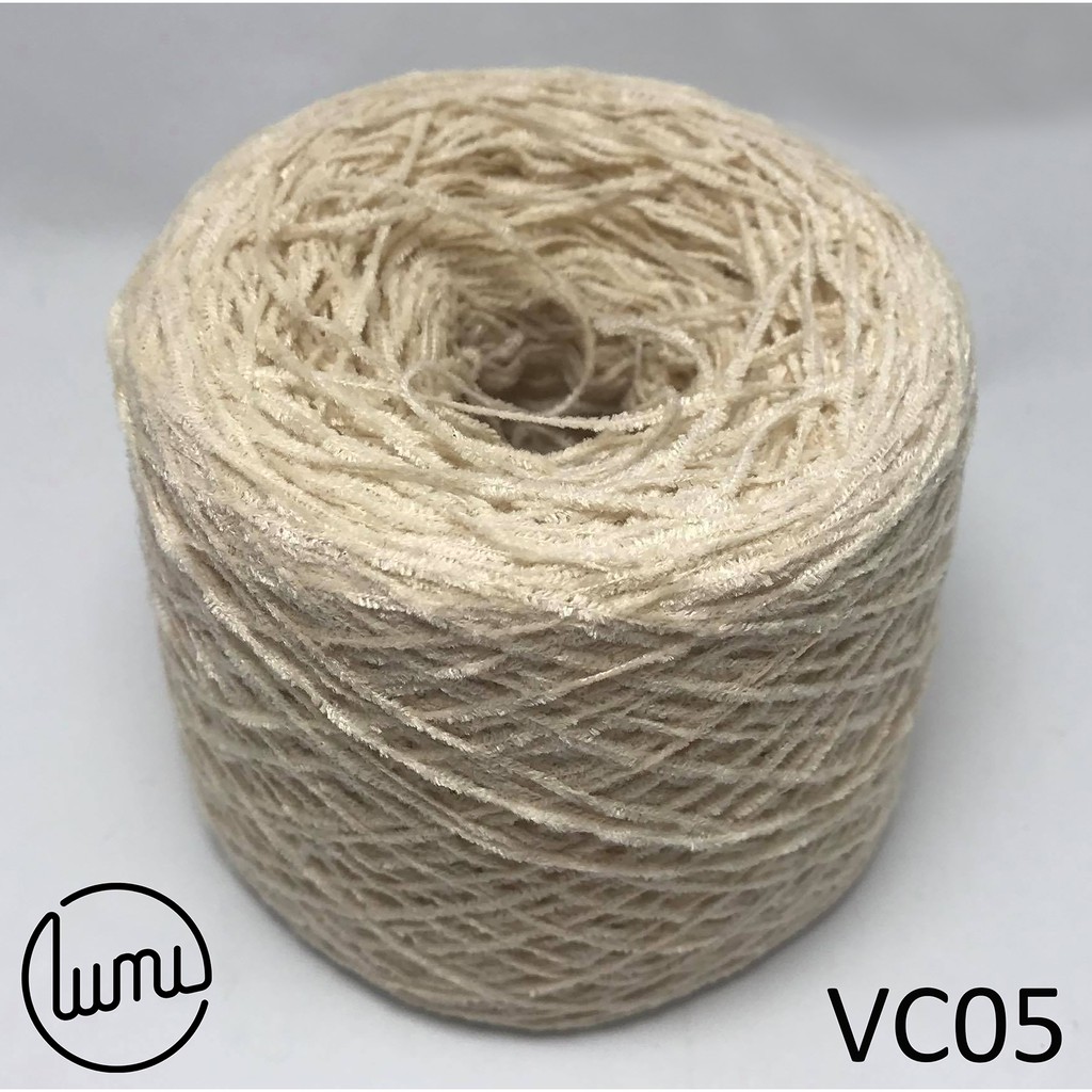 Lumi VC05-VC08 Len Nhung Cotton Siêu Mềm Cỡ Sợi 1mm Thích Hợp Áo, Chăn , Thú Bông 100gr