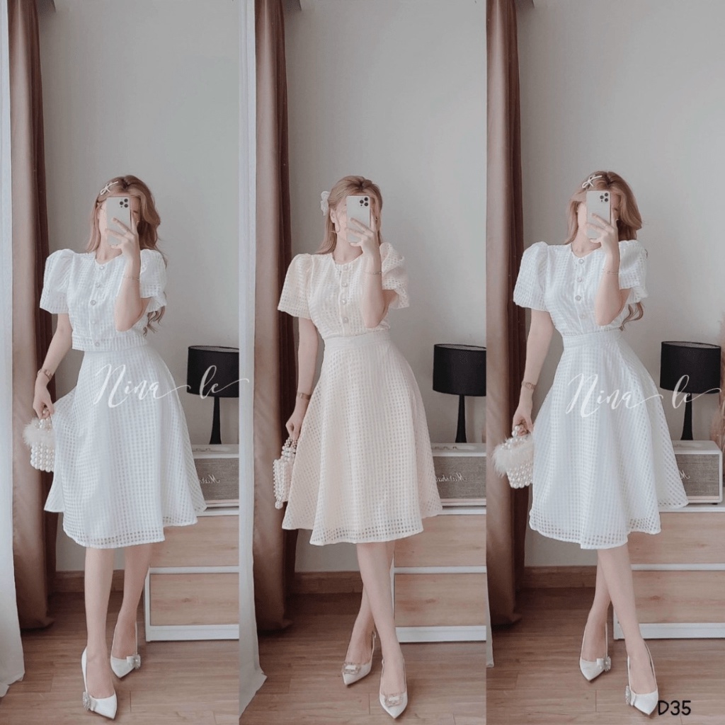 (Mẫu Mới) Sét Váy Xô 2 Lớp Style Trưởng Thành - Đẹp - Sang Chảnh UP hhp