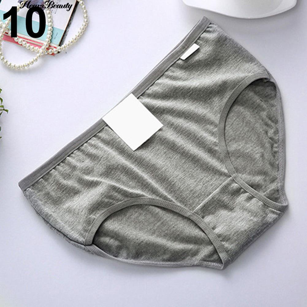Quần lót bằng vải cotton màu trơn thời trang cho nữ | BigBuy360 - bigbuy360.vn