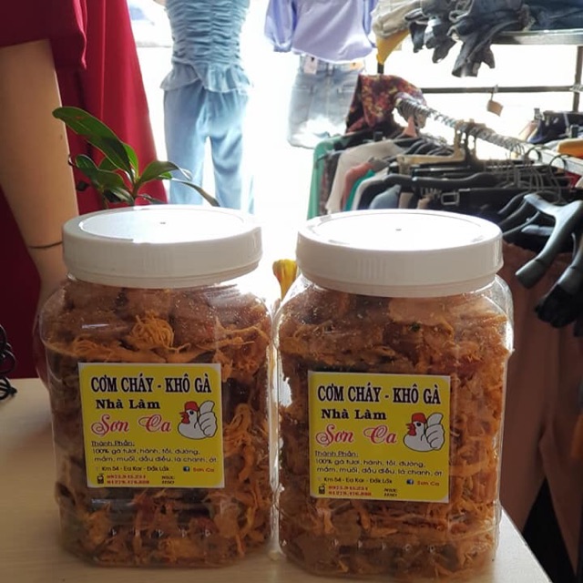Cơm cháy khô gà nhà làm