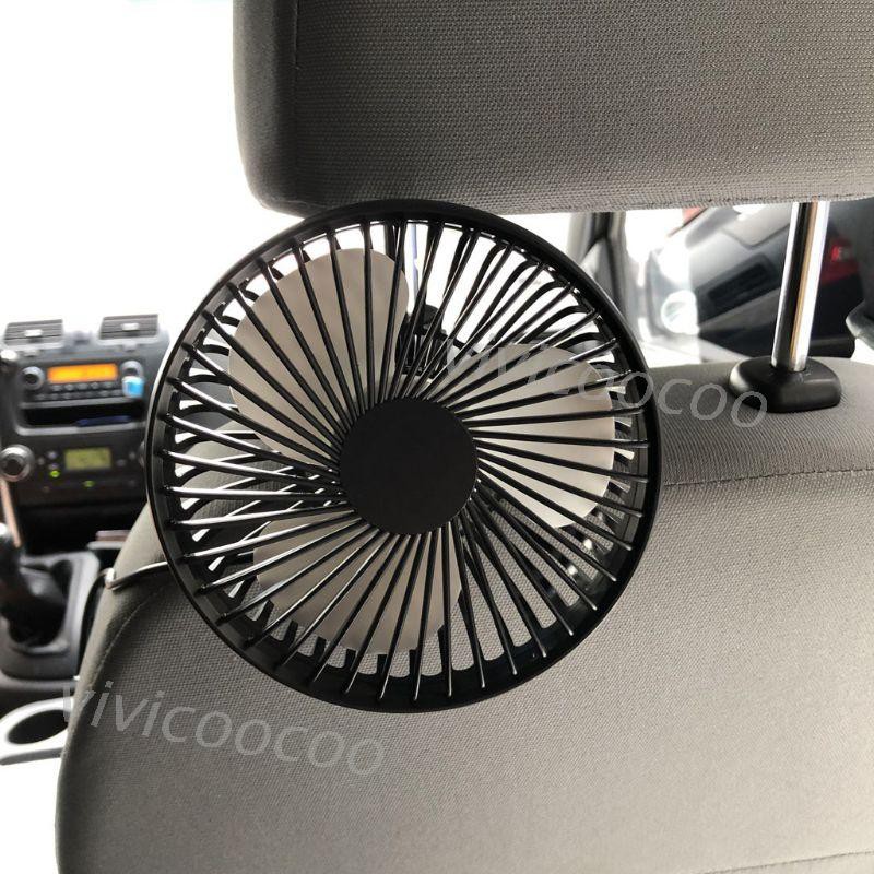 Quạt Làm Mát Gắn Ghế Sau Xe Hơi 5V Cổng Usb Có Công Tắc Chất Lượng Cao