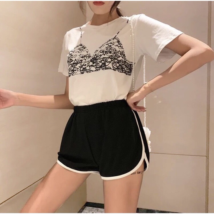 Quần đùi ngủ nữ mặc nhà mặc ngủ 100% cotton thoáng mát, quần short nữ