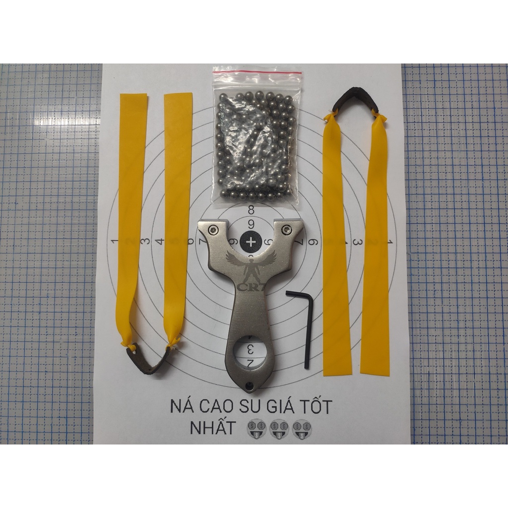 Ná cao su CR7 inox 304 ( TẶNG 2 dây + 100v bi )-CR7_013
