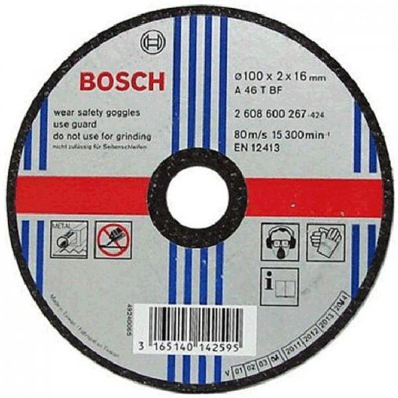 Đá cắt sắt Bosch 2608600267 100x2x16mm