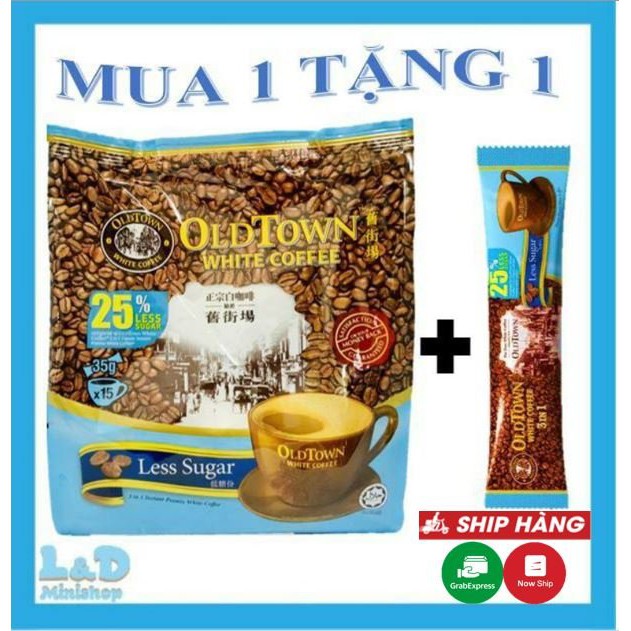 [hàng chính hãng]Cà Phê Oldtown Less Sugar Malaysia