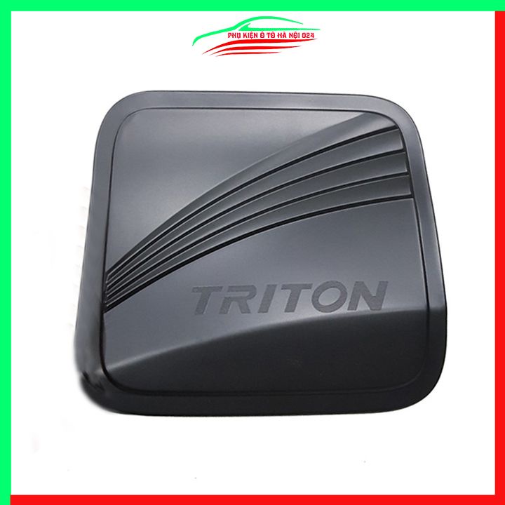 Ốp nắp xăng Triton 2019-2022 nhựa đen bảo vệ chống trầy trang trí ô tô