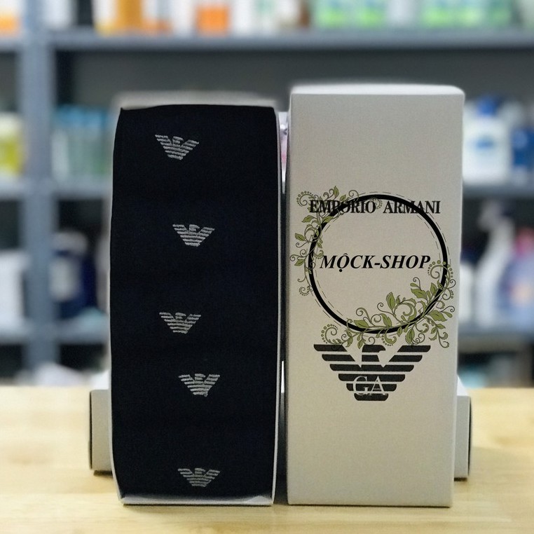 Set 5 đôi tất Emporio Armani cao cổ dành cho nam