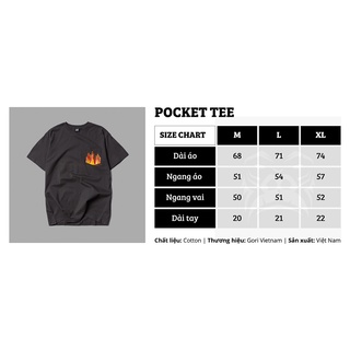 Áo Thun Gori - Flame Pocket - Trắng