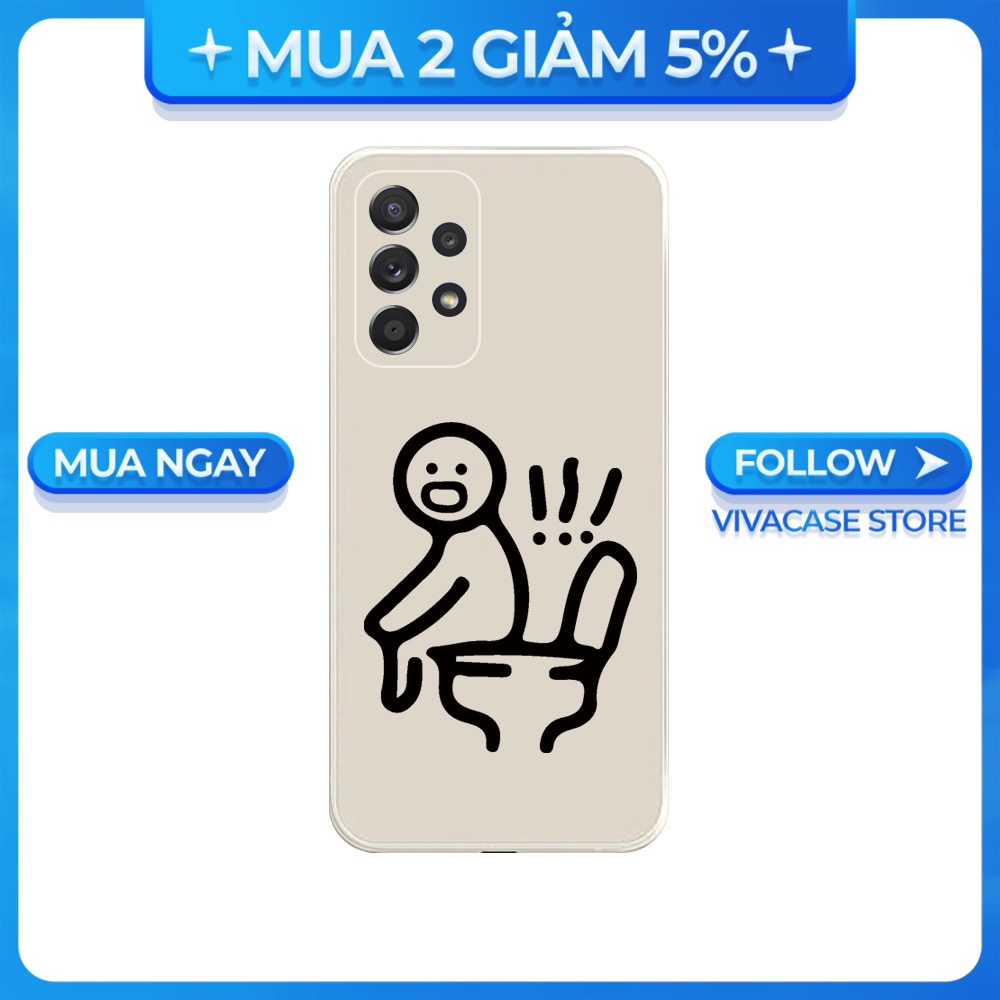 Ốp lưng cạnh vuông Samsung A10/A30S/A72/A50S/A32/...viền bảo vệ camera hình Người que BST5