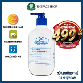 Sữa dưỡng thể dưỡng ẩm tốt trắng da thơm lâu The Face Shop Dr Belmeur Mild Derma Body Lotion 500ml