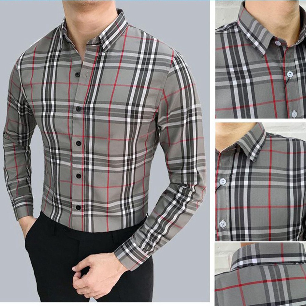 Áo sơ mi nam kẻ BBR dài tay vải hàng Xuất cực sin, cam kết hàng chất lượng, phong cách trẻ | BigBuy360 - bigbuy360.vn