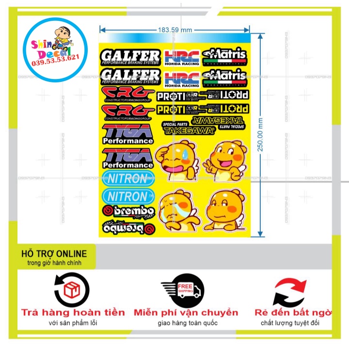 LOGO STICKER DÁN XE MÁY M47 - SHINDECAL2