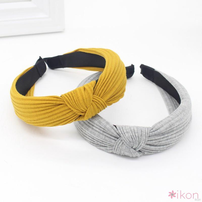 Băng đô dệt kim hoạ tiết kẻ sọc phong cách vintage