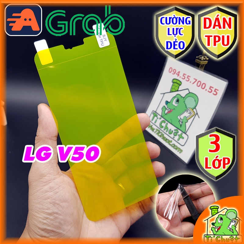 [Ảnh Thật] Dán TPU LG V50 Cường Lực Dẻo Trong Suốt Chống Va Đập