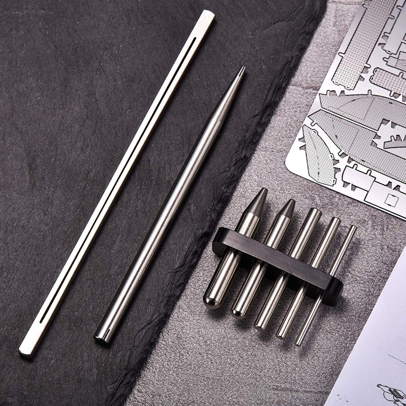 Bộ 7 Dụng Cụ Kim Loại Hỗ Trợ Uốn Cong Cạnh Hình Nón DIY