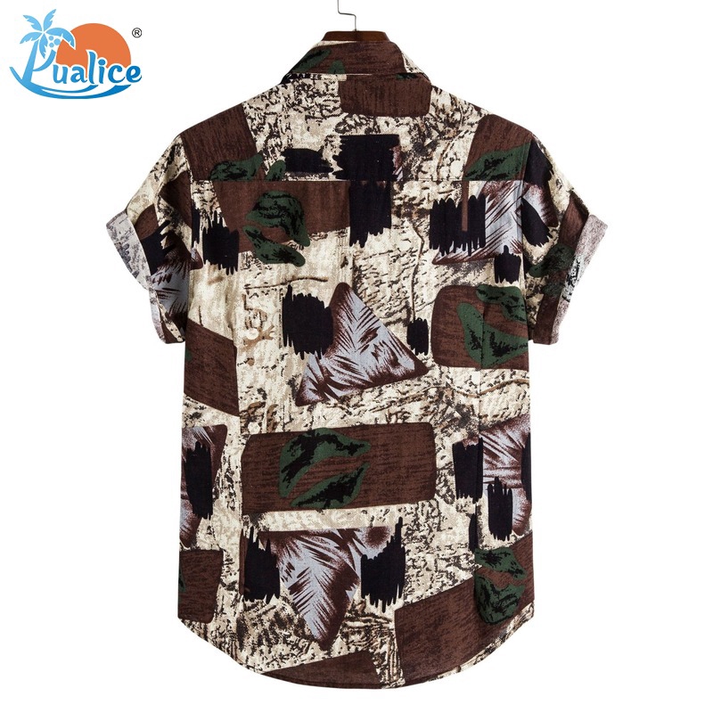 Men's spring and autumn digital printing long-sleeved shirt men's lapel shirt62 | BigBuy360 - bigbuy360.vn