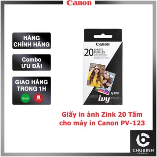 Giấy in ảnh Canon ZINK dùng cho máy in Canon PV123 (20 Tấm)