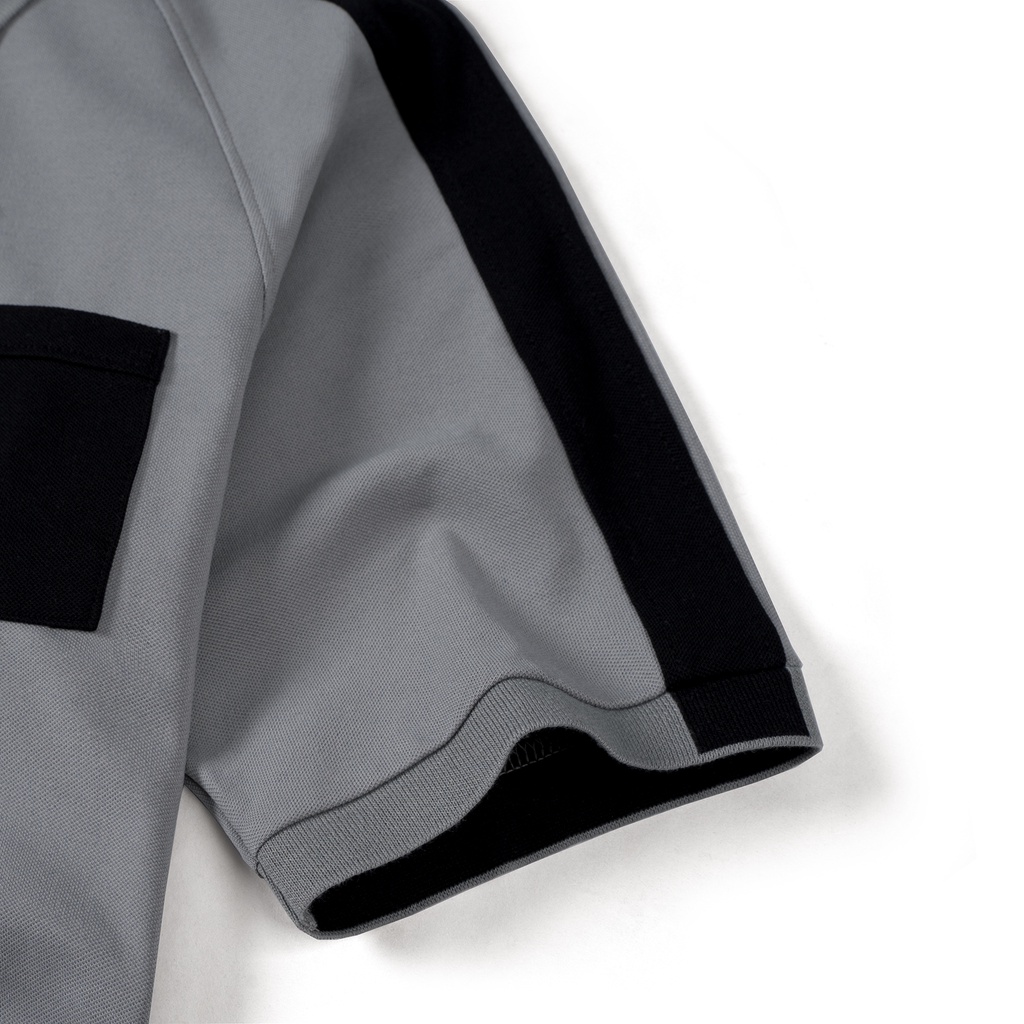 Áo Polo nam XENKA LEEVUS phối chi tiết đen tinh tế, thêu logo, vải CVC cá sấu, form regular APL257