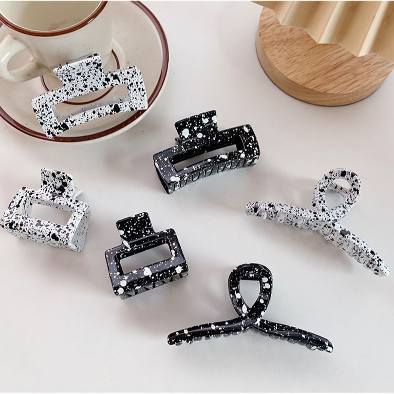 Kẹp Tóc Nhựa Hình Chữ Nhật Phong Cách Hàn Quốc Sành Điệu (Hairclips)