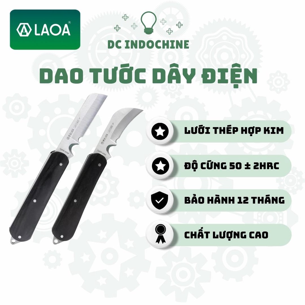Dao gấp bỏ túi (tước vỏ dây điện) LAOA LA111418 / LA111428