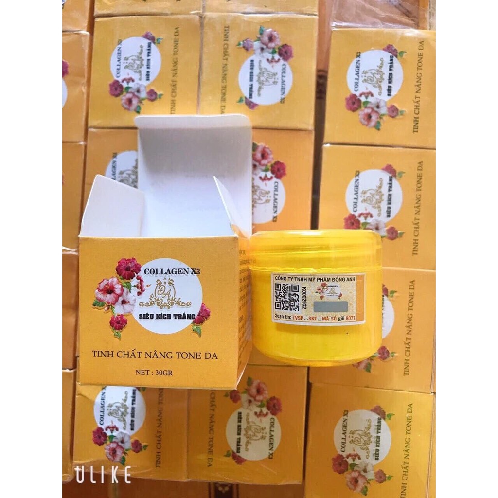 Kem kích trắng Collagen x3 trắng da nâng tone da