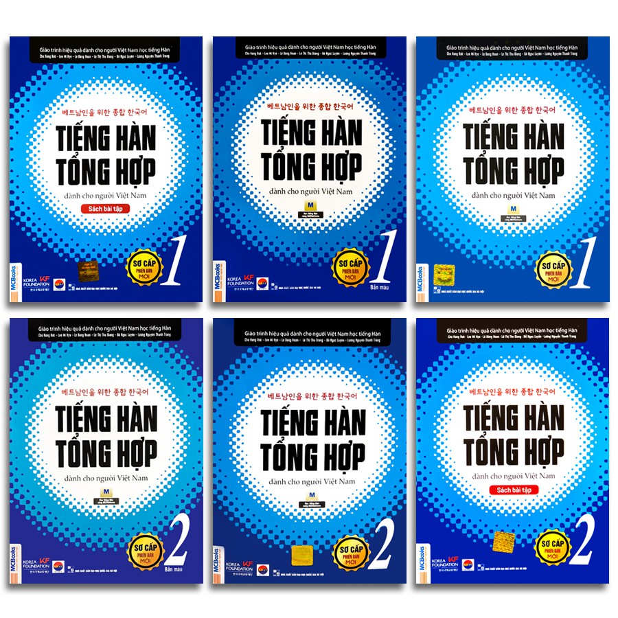 Sách - Tiếng Hàn Tổng Hợp Dành Cho Người Việt Nam - Sơ Cấp 1, 2 Phiên Bản Mới (lẻ tùy chọn)