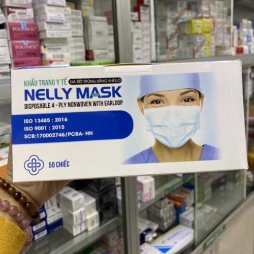 Khẩu trang y tế 4 lớp Nelly mask đã kiểm nghiệm và tiệt trùng hộp 50 cái | BigBuy360 - bigbuy360.vn