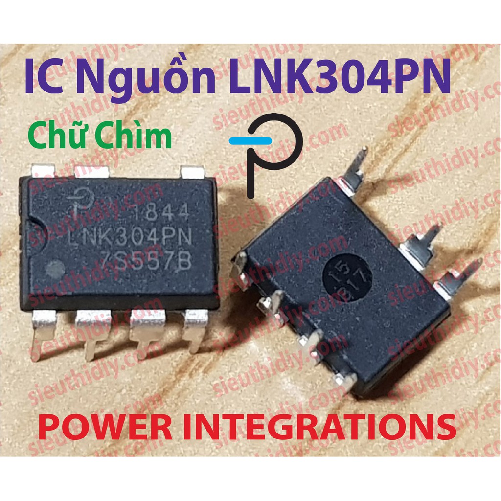 IC nguồn LNK304PN-DIP7 chính hãng, trong máy giặt, mạch quạt Mitsubishi