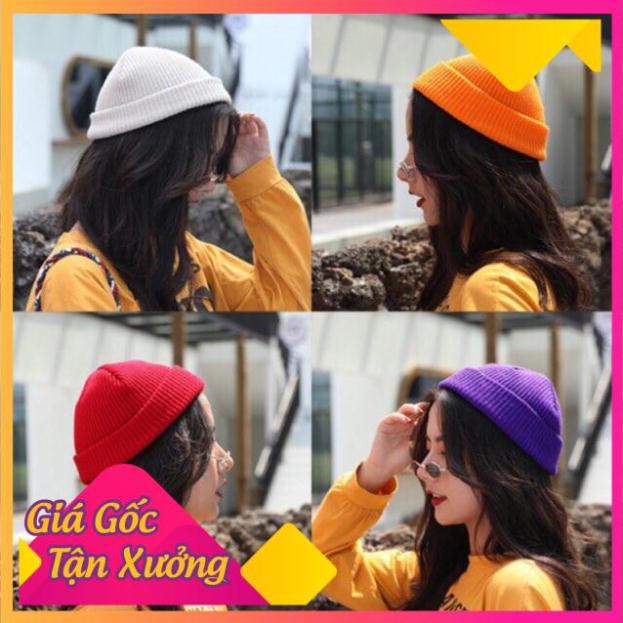 Mũ Len Beanie Trơn Dáng Ngắn 21cm ( Ảnh+Video T | BigBuy360 - bigbuy360.vn