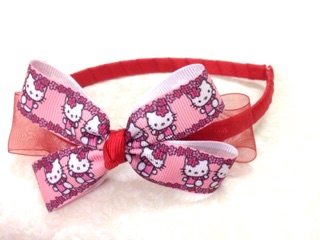 Set băng đô mèo kitty đỏ