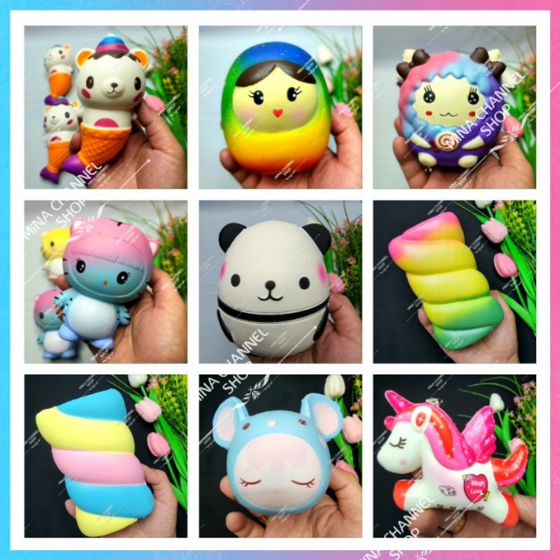 Tổng hợp Squishy đẹp, dễ thương, chậm tăng, giá rẻ, thơm có bao bì